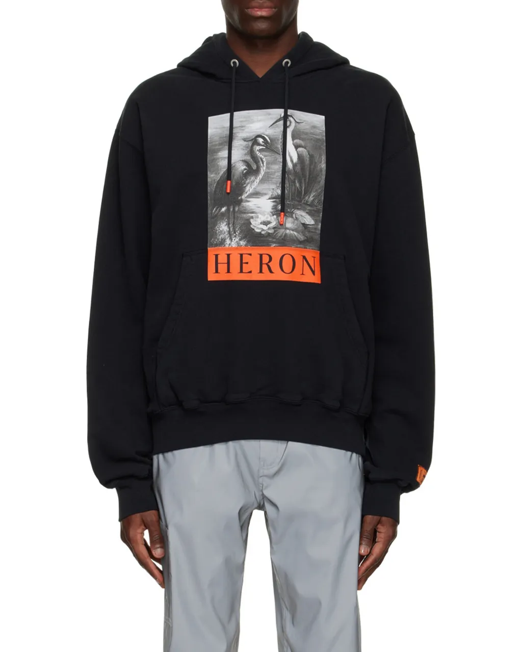 Logo Printed Drawstring Hoodie