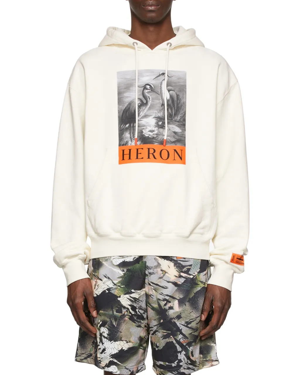 Logo Printed Drawstring Hoodie