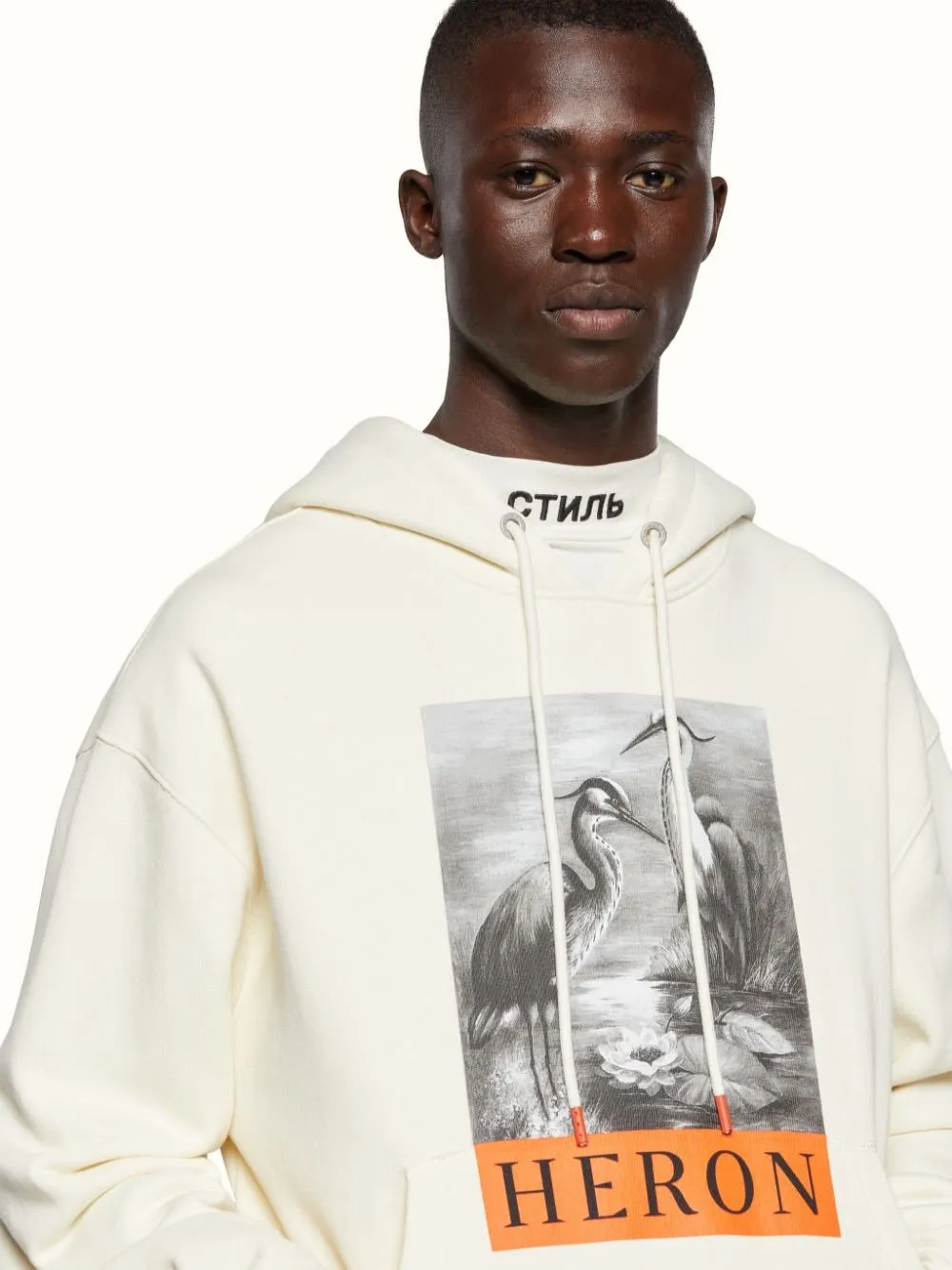 Logo Printed Drawstring Hoodie