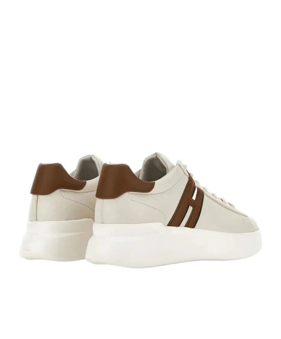 H580 Logo-Detail Leather Sneakers