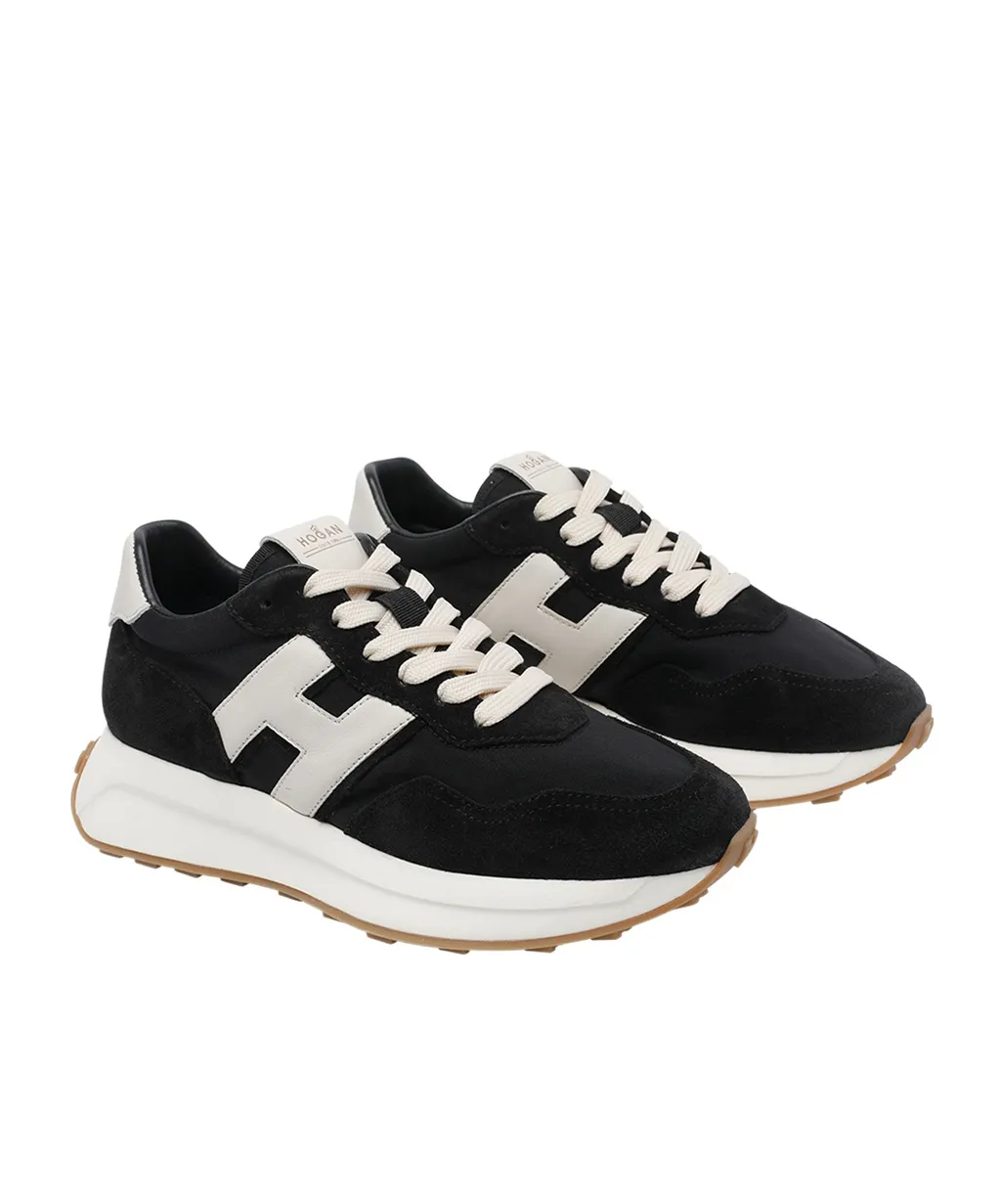 Logo Patch Lace-Up Sneakers