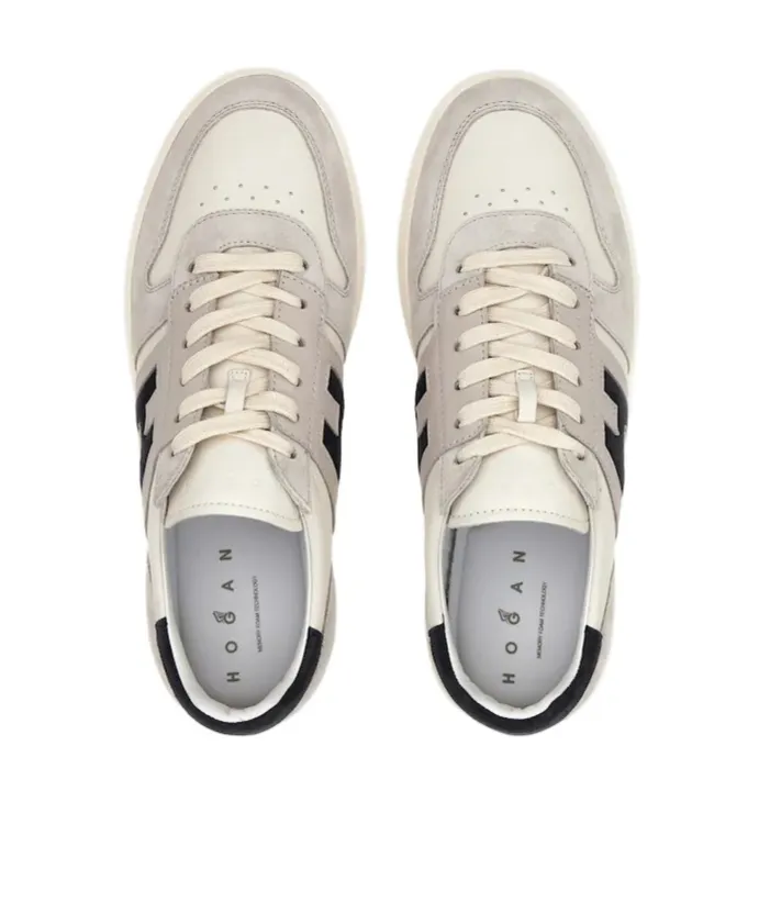 H-Stripe Lace-Up Sneakers