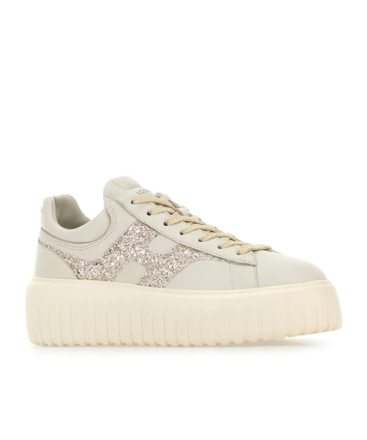H-Stripe Platform Lace-Up Sneakers