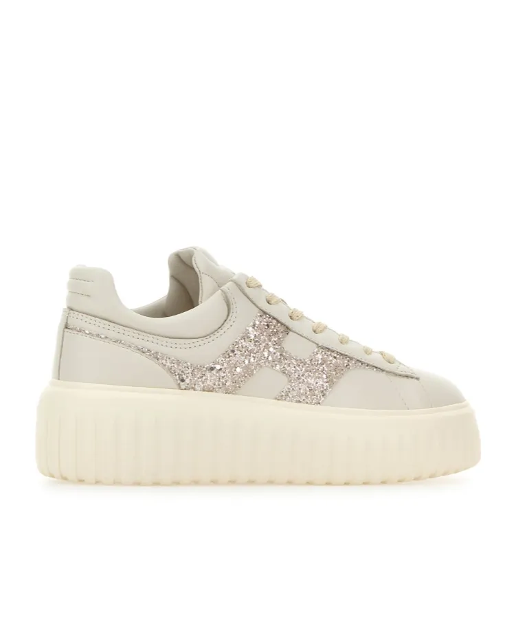 H-Stripe Platform Lace-Up Sneakers