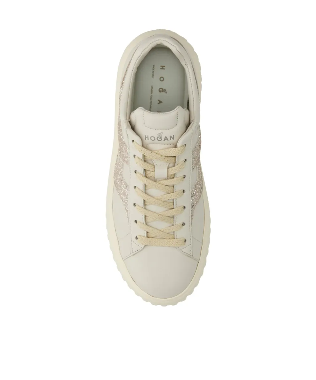 H-Stripe Platform Lace-Up Sneakers