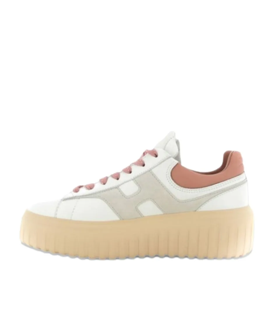 H-Striped Platform Low-Top Sneakers