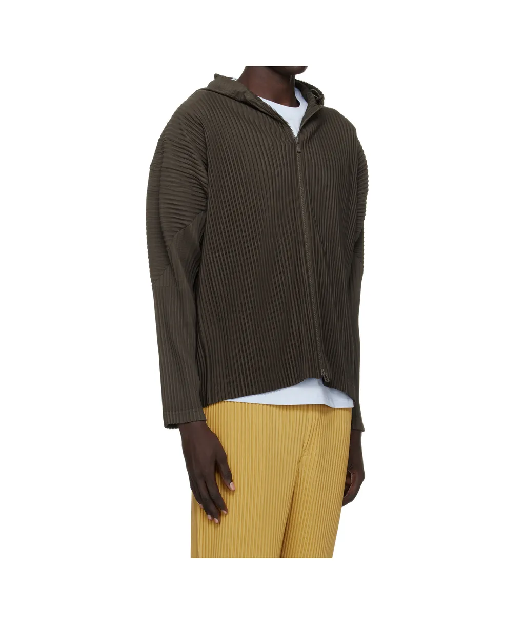Pleated Hooded Jacket