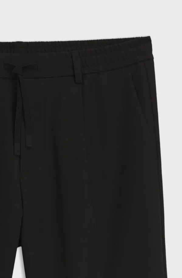 Drawstring Tapered Fit Trousers