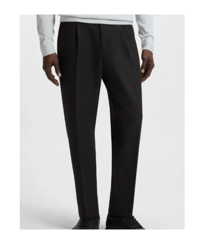 Drawstring Tapered Fit Trousers