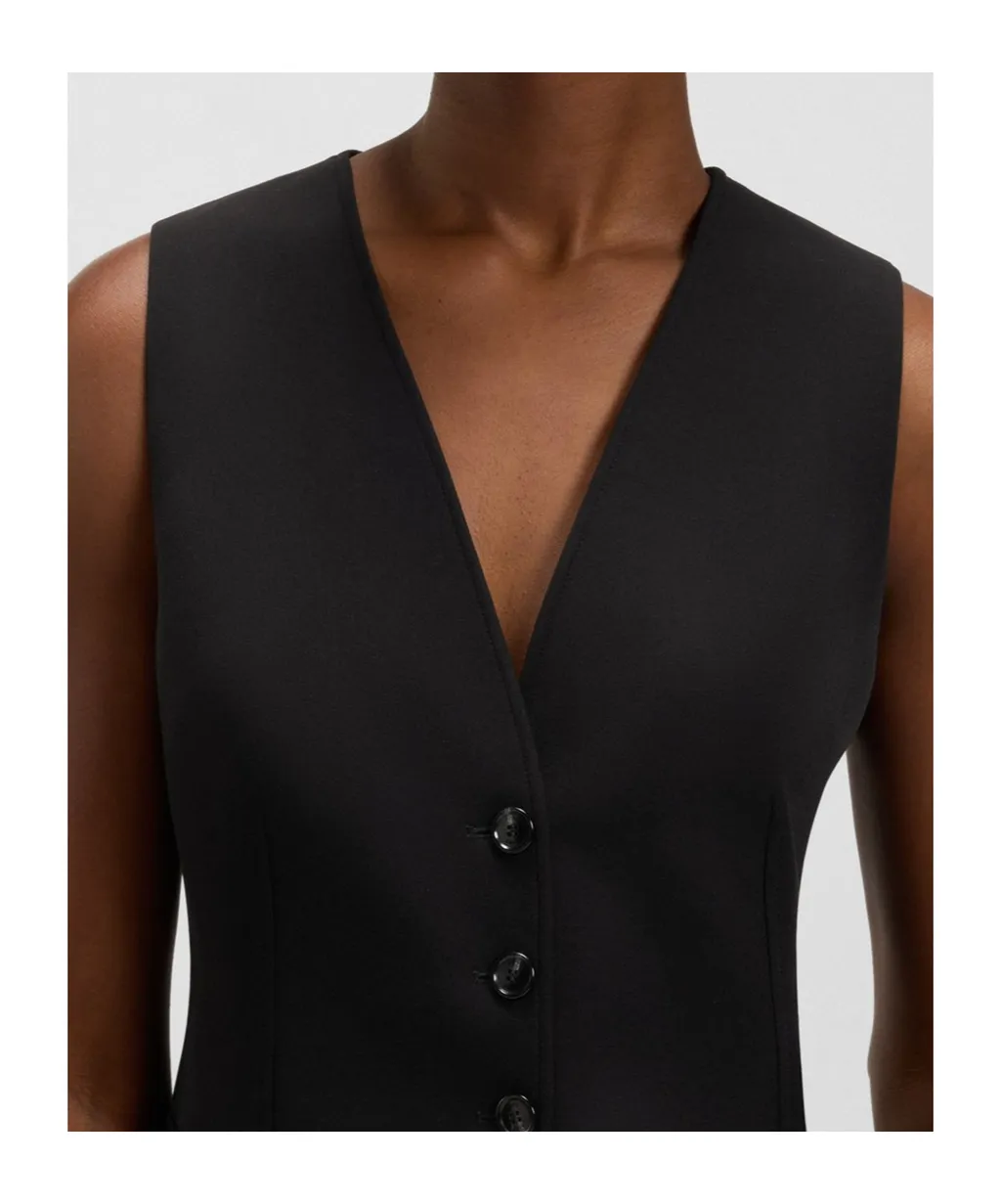 Button-Up V-Neck Waistcoat