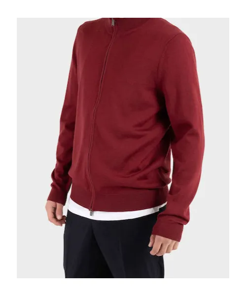 Long-Sleeved Wool Knit Sweater