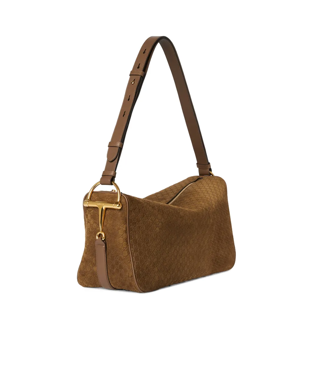 Half Horsebit Large Shoulder Bag