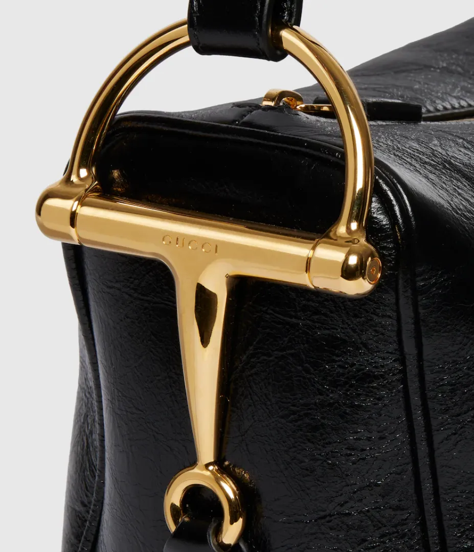Half Horsebit Medium Shoulder Bag
