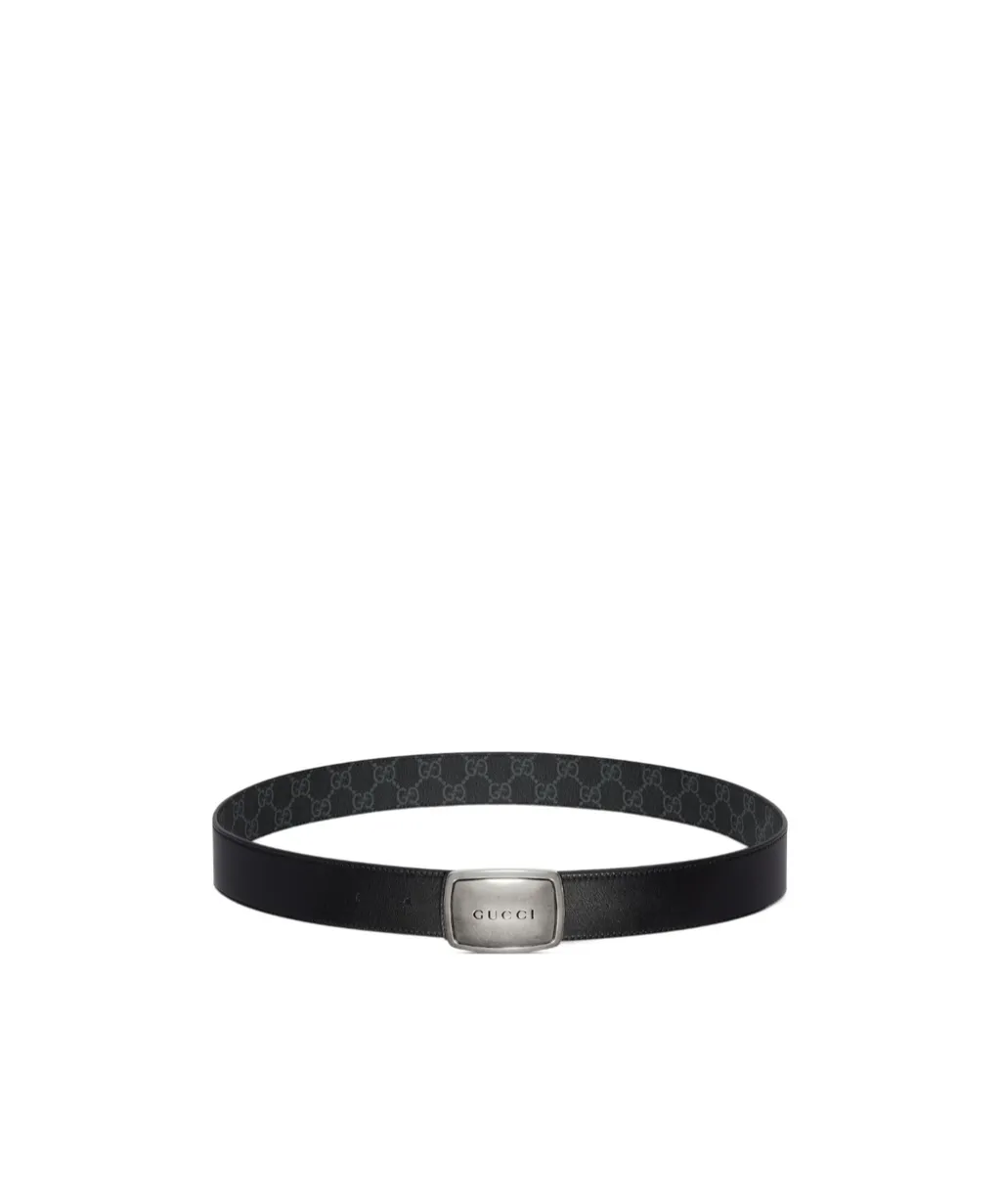 Belt With Plaque Buckle