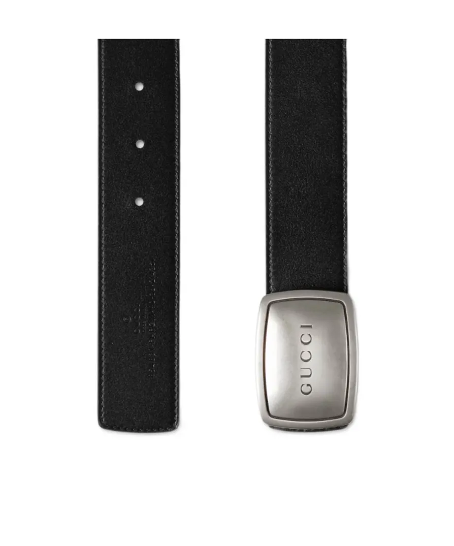 Belt With Plaque Buckle