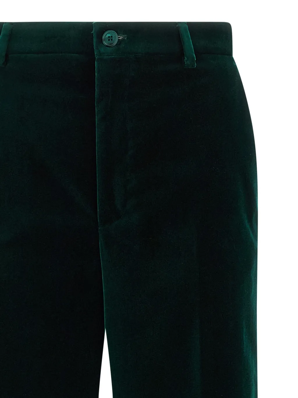 Velvet Straight-Leg Pants