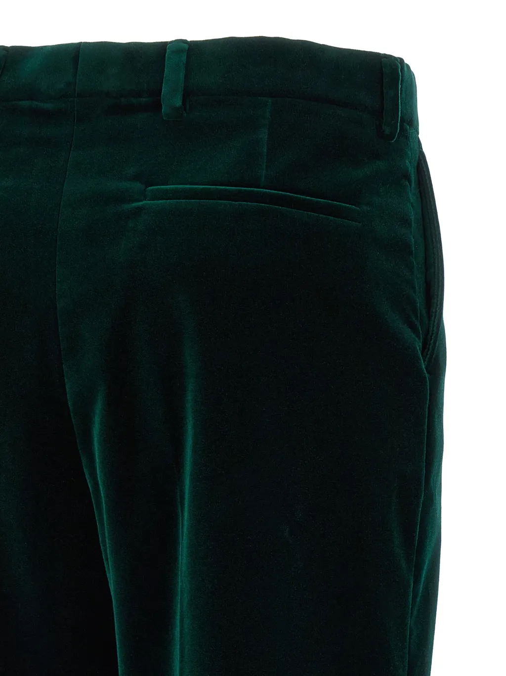 Velvet Straight-Leg Pants