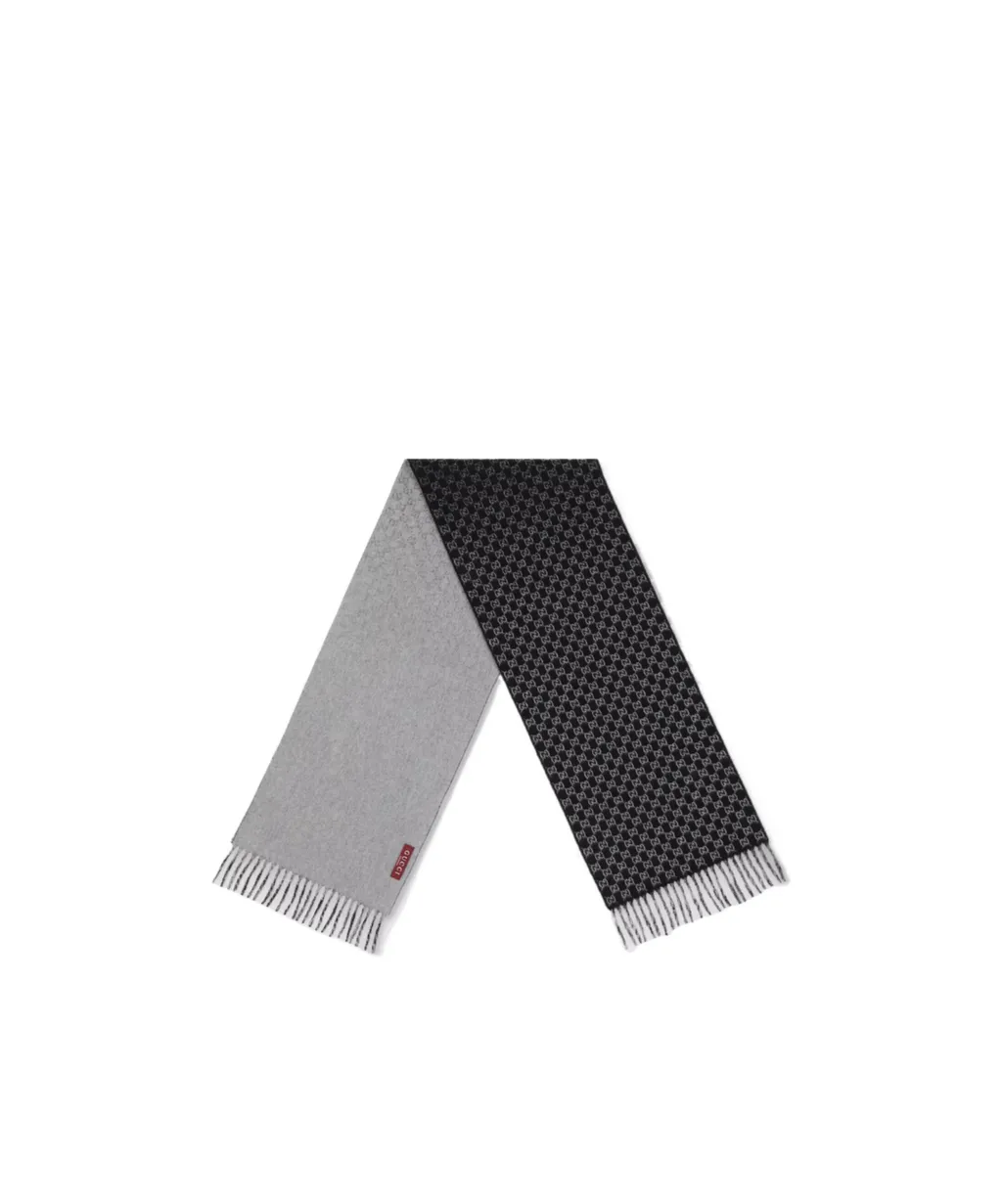 Gg Wool Cashmere Scarf
