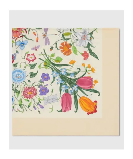 Printed Silk Twill Carré