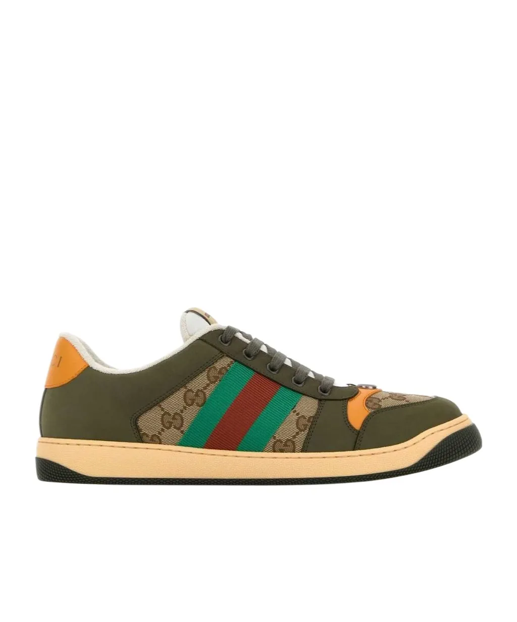 Web Detailed Lace-Up Sneakers