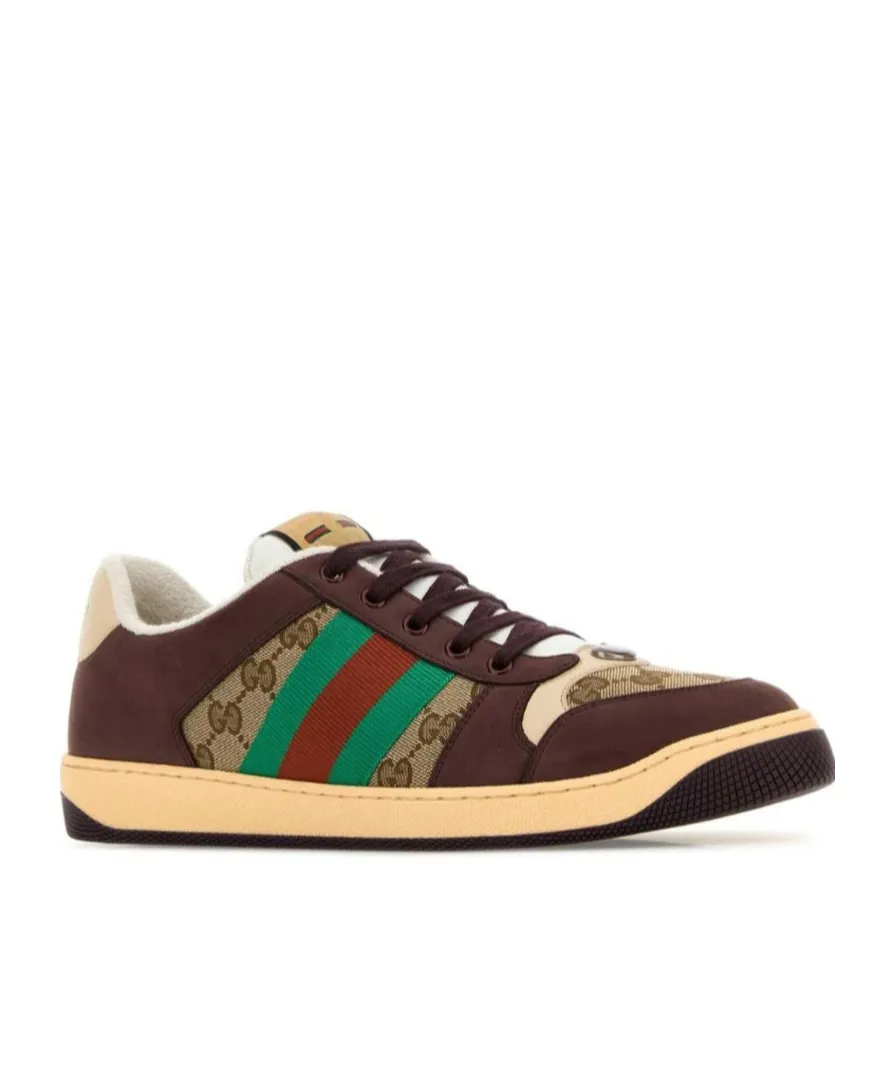 Web Detailed Lace-Up Sneakers