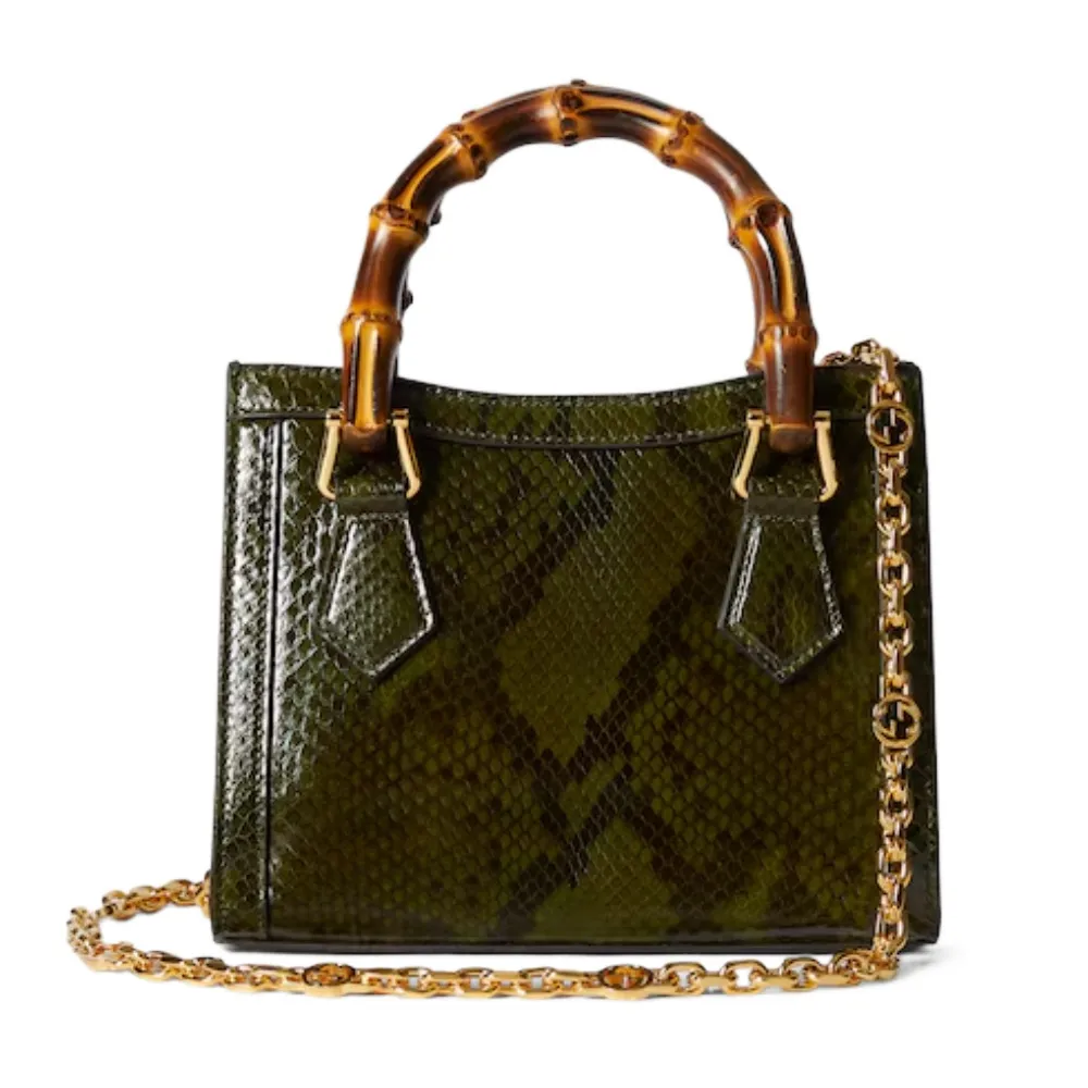 Diana Python Small Tote Bag