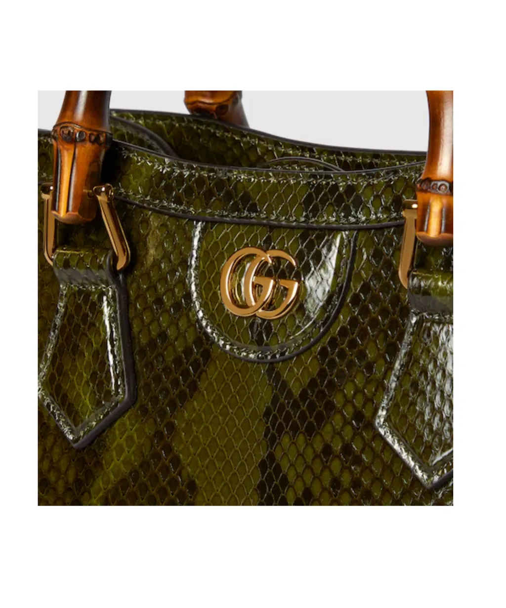 Diana Python Small Tote Bag