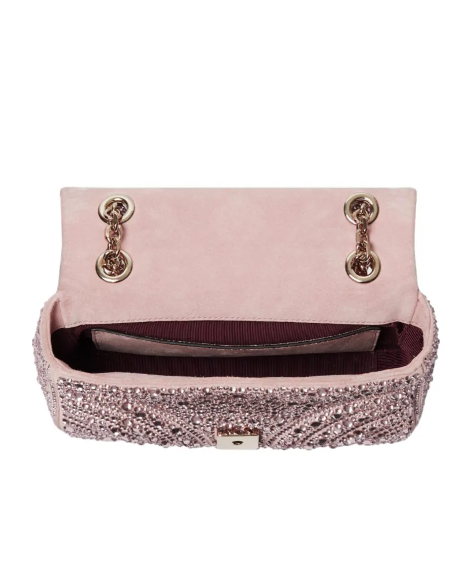 Gg Marmont Crystals Small Shoulder Bag