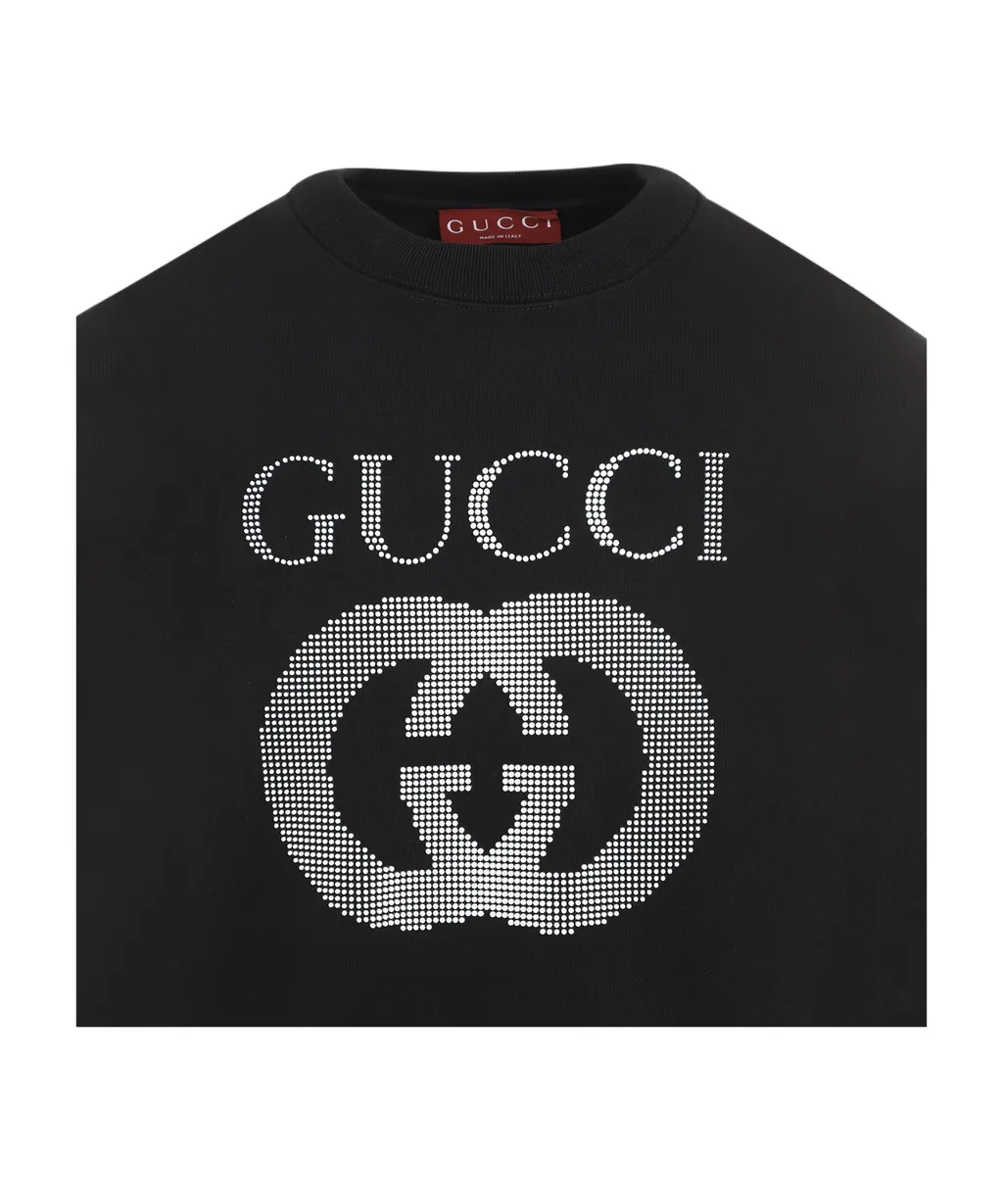 Logo Embellished Crewneck Sweater