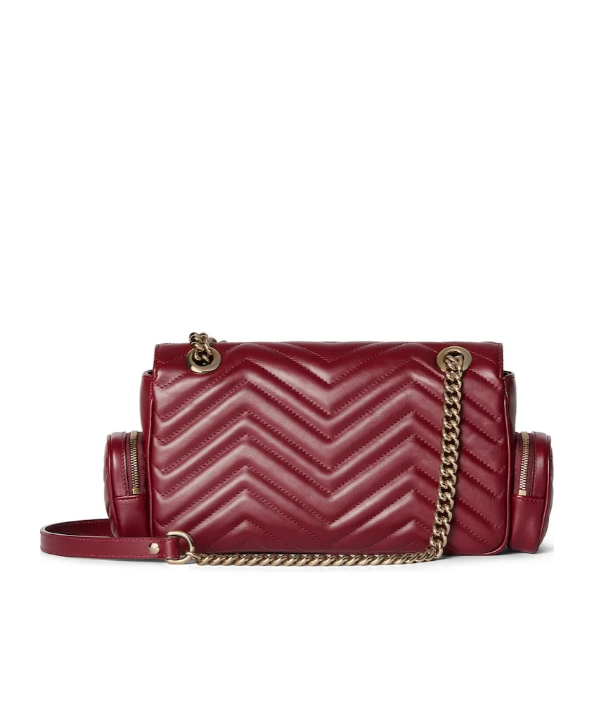 Gg Marmont Small Pocket Detailed Shoulder Bag