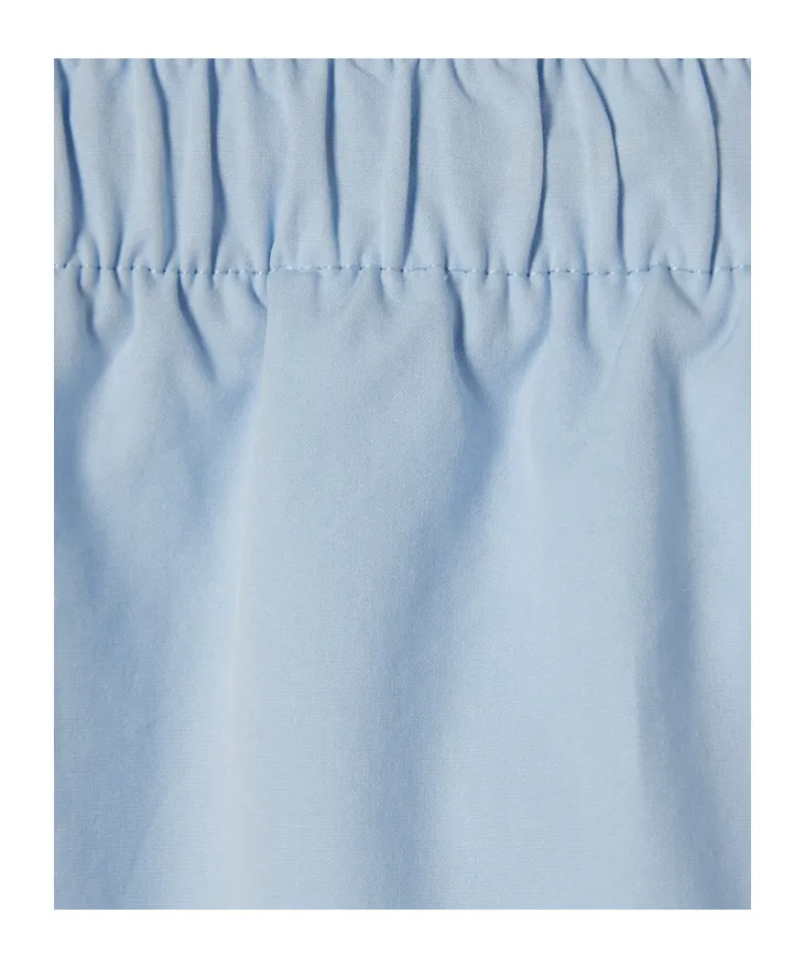 Drawstring Poplin Shorts