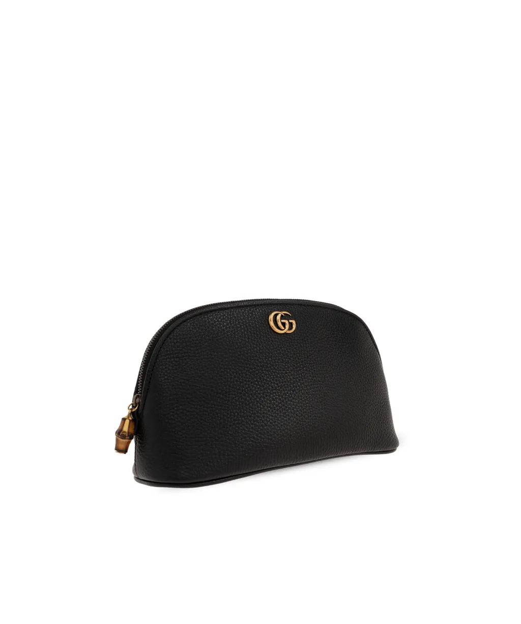 Logo Plaque Makeup Bag