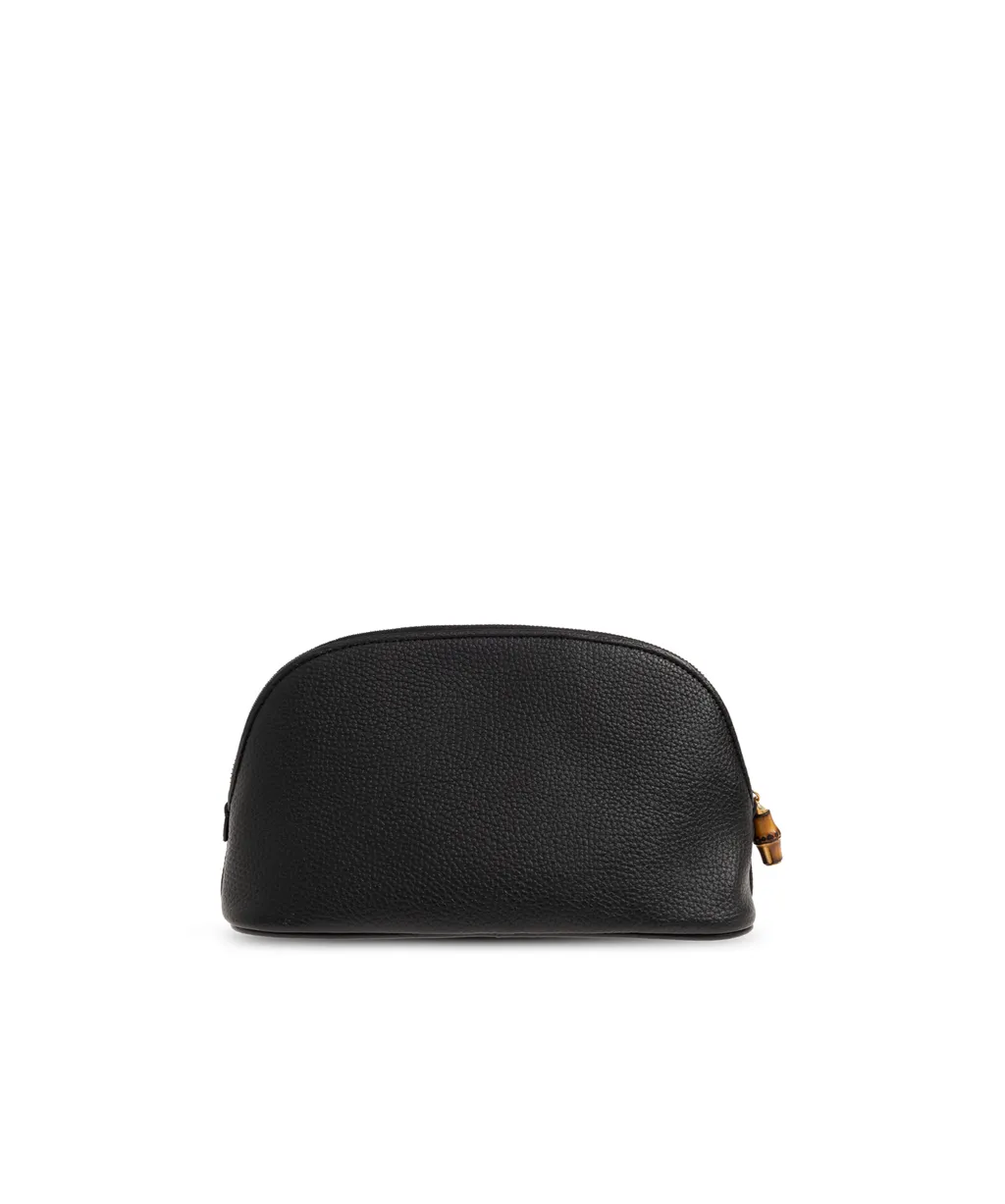 Logo Plaque Makeup Bag