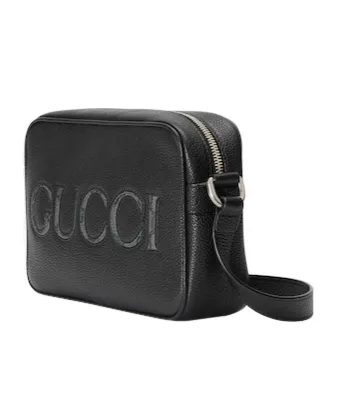 Mini Logo-Appliqué Leather Shoulder Bag