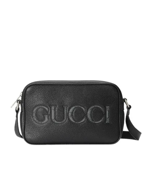 Mini Logo-Appliqué Leather Shoulder Bag