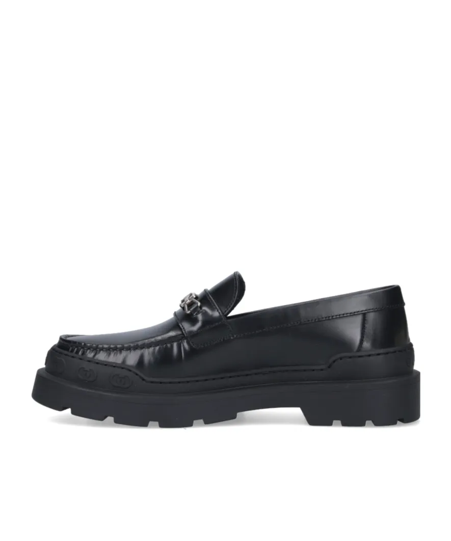 Logo Plaque Slip-On Loafers