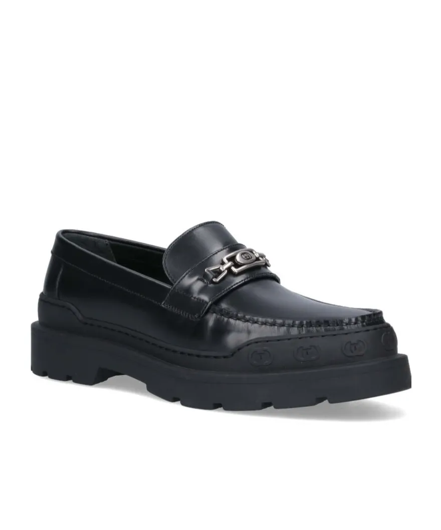 Logo Plaque Slip-On Loafers