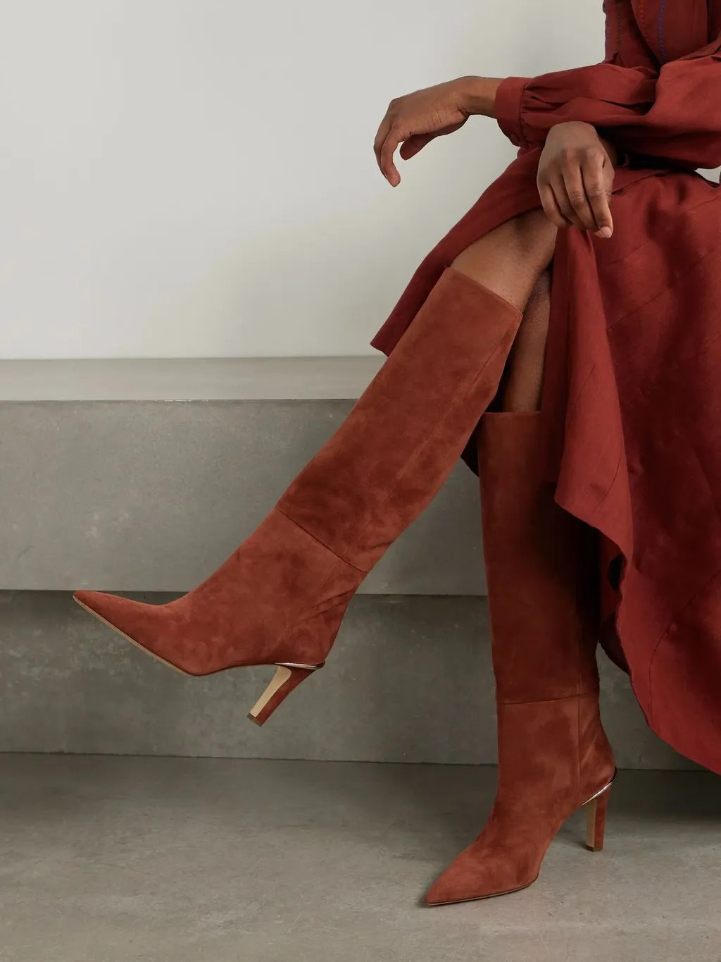 Aura Suede Knee Boots