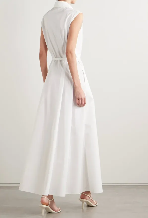 Sleeveless Belted Maxi Dress