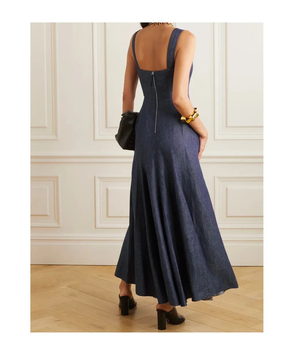 Denim Maxi Dress