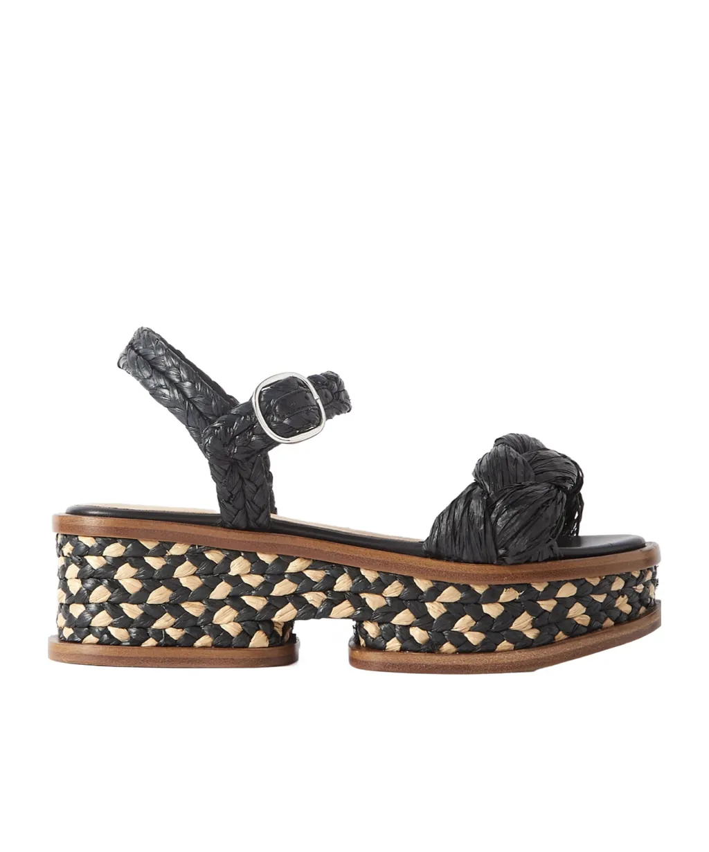 Round-Toe Platform Sandals