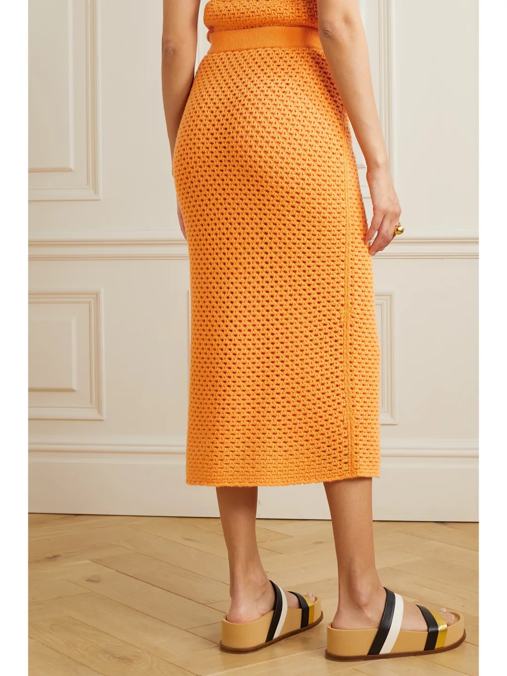 Tana Crocheted Midi Skirt