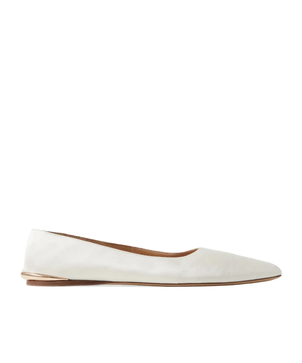 Pointed-Toe Ballet Flats
