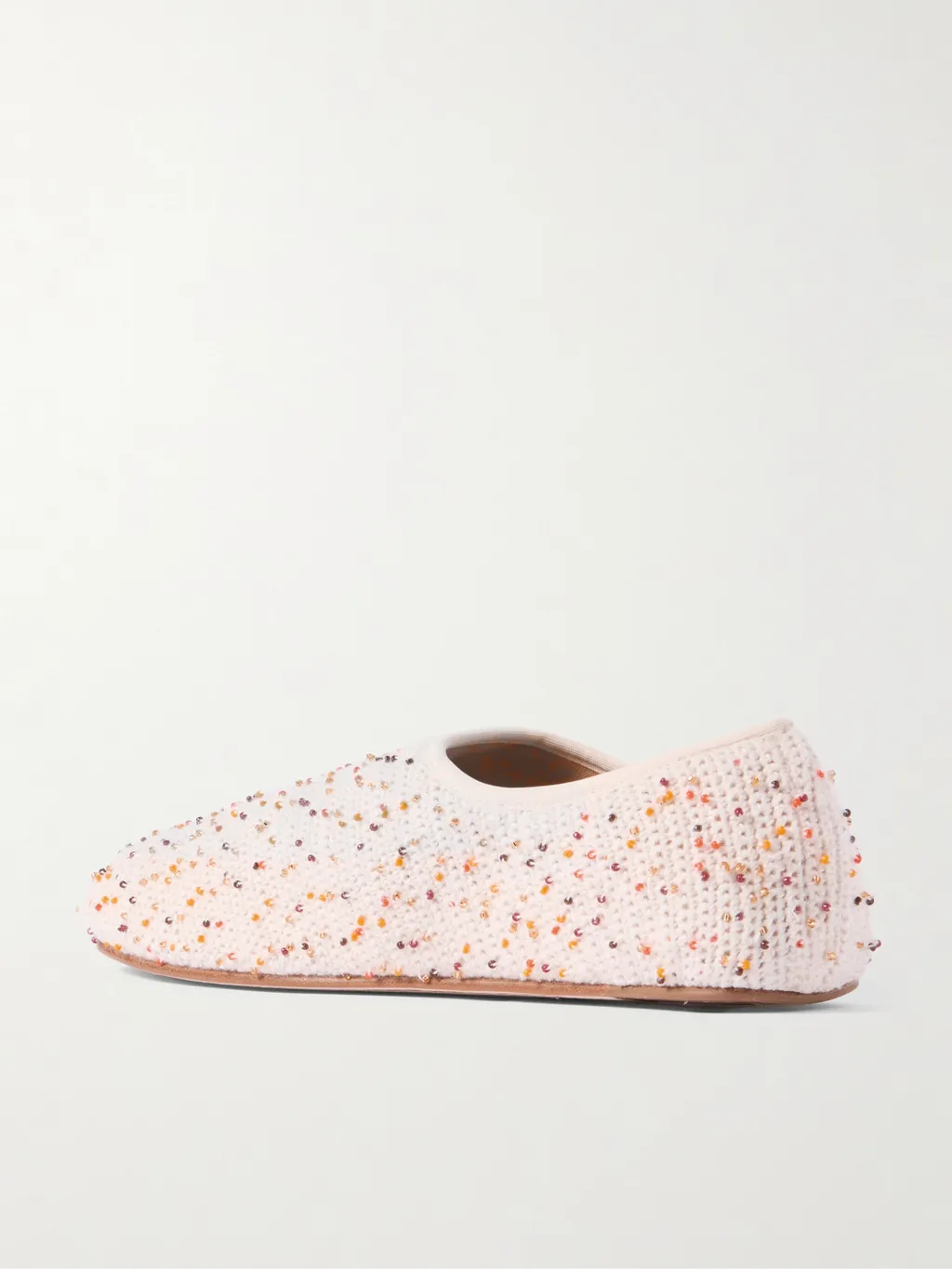 Callie Beaded Crochet Ballet Flats