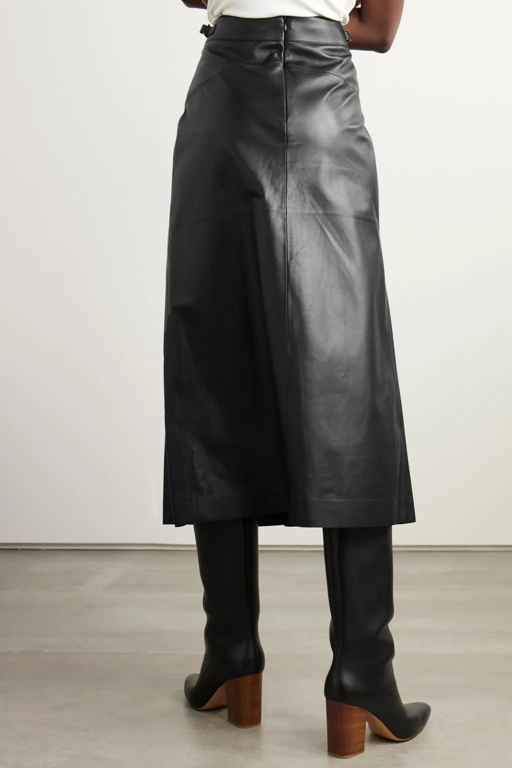 Pleated Midi Skirt