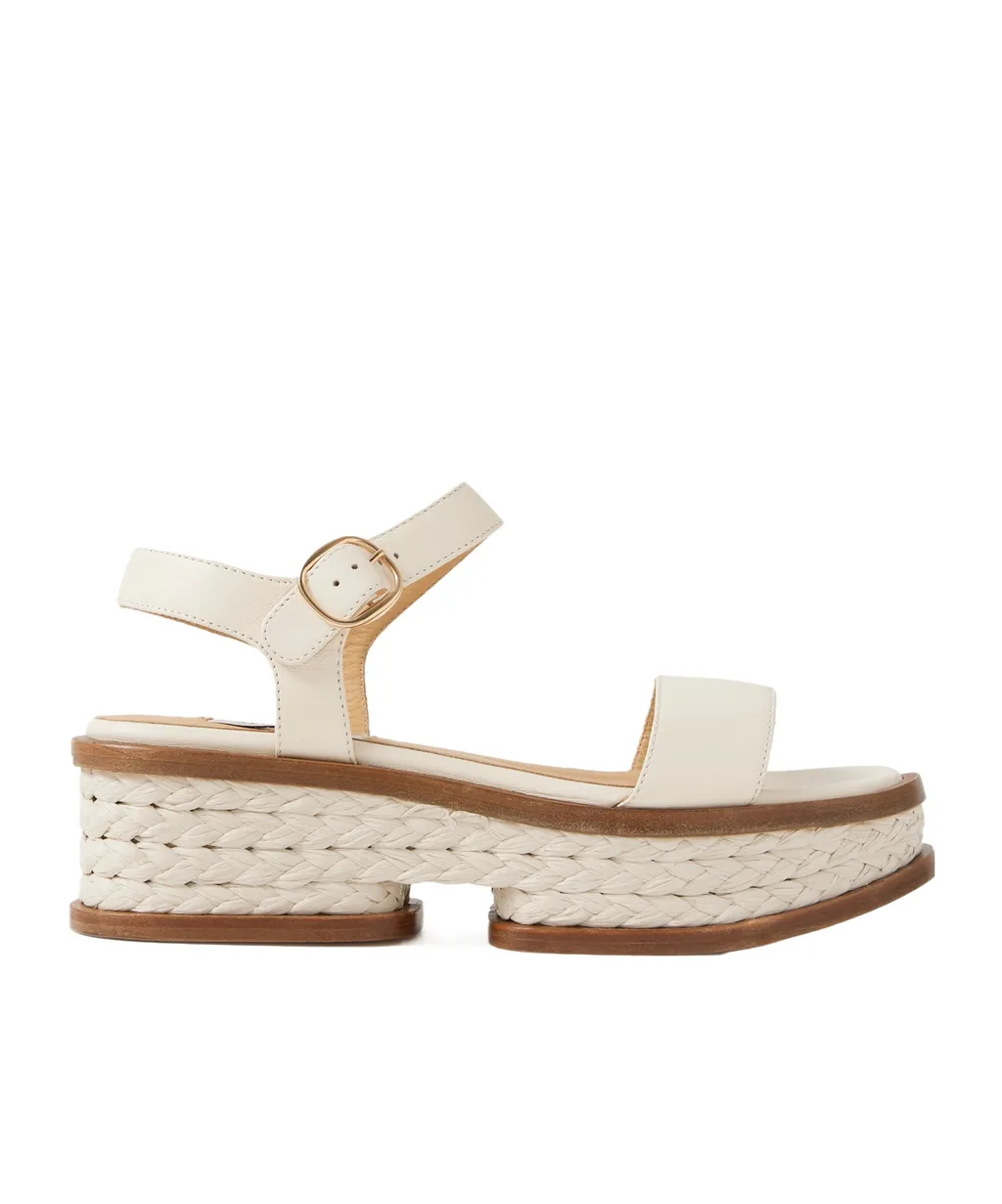 Round-Toe Platform Sandals