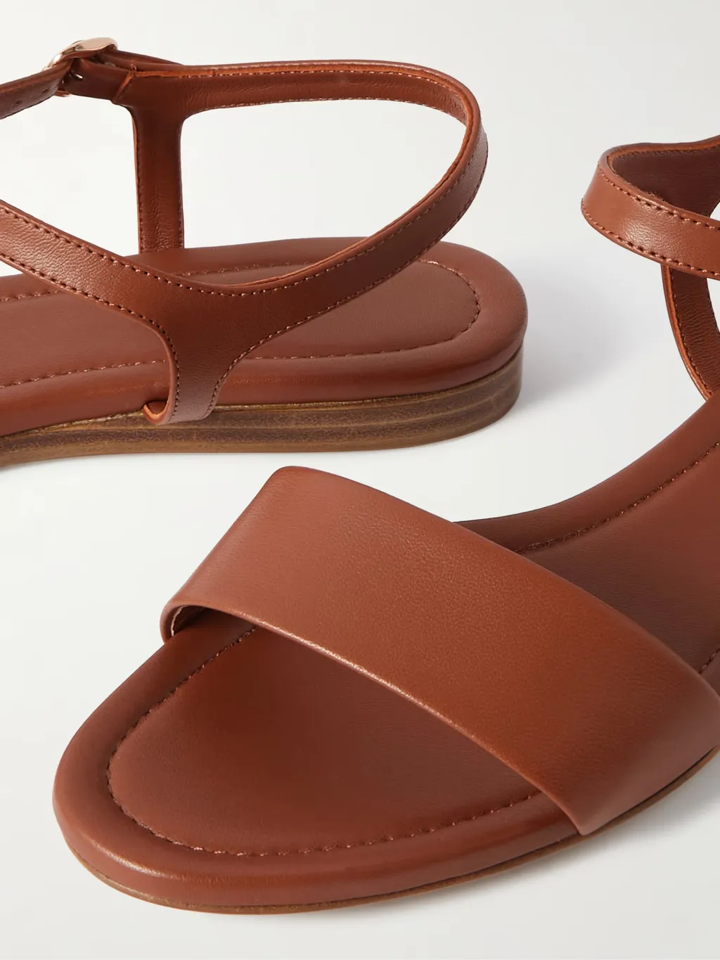 Round-Toe Flat Sandals
