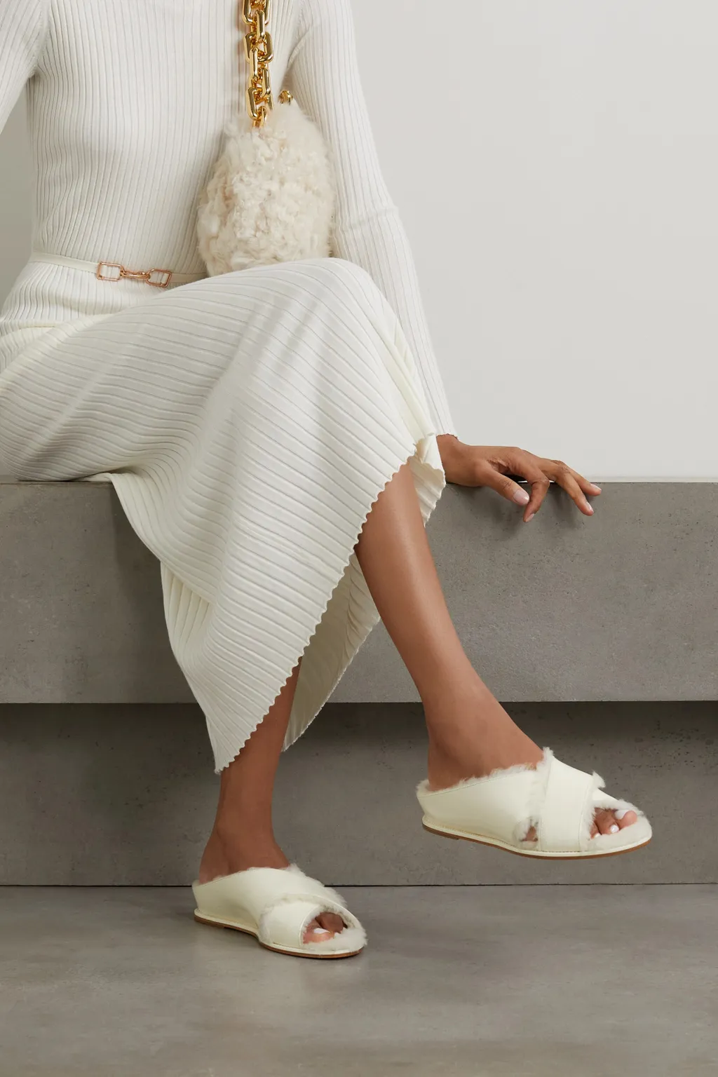 Ellington Open-Toe Slippers