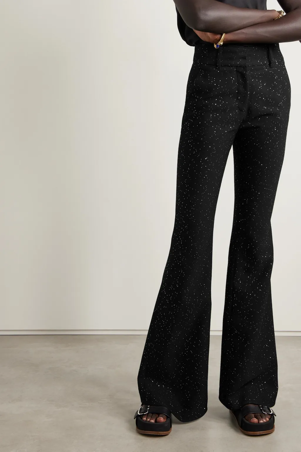 High-Waisted Casual Pants