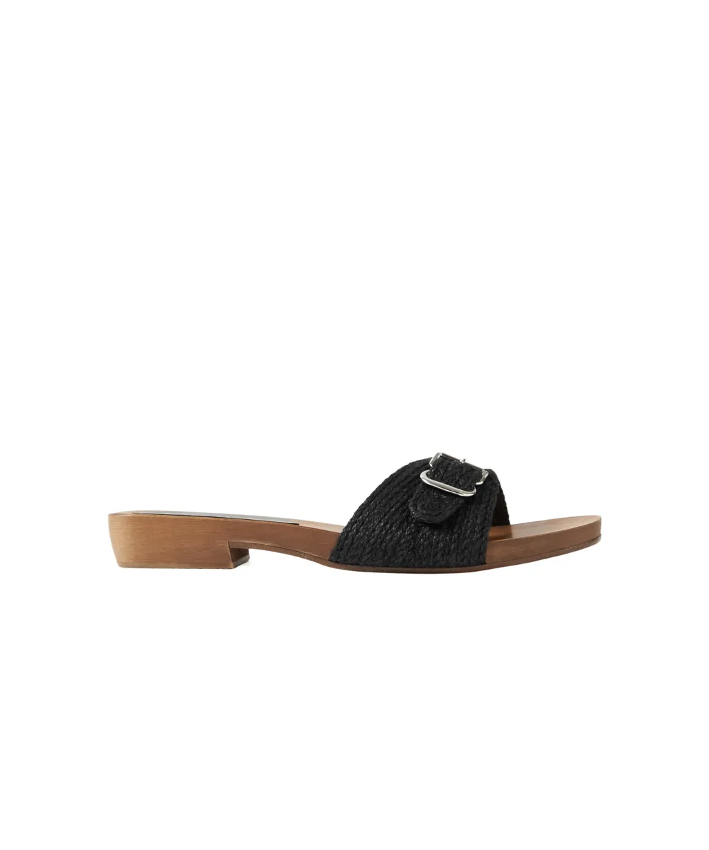 Round-Toe Flat Sandals